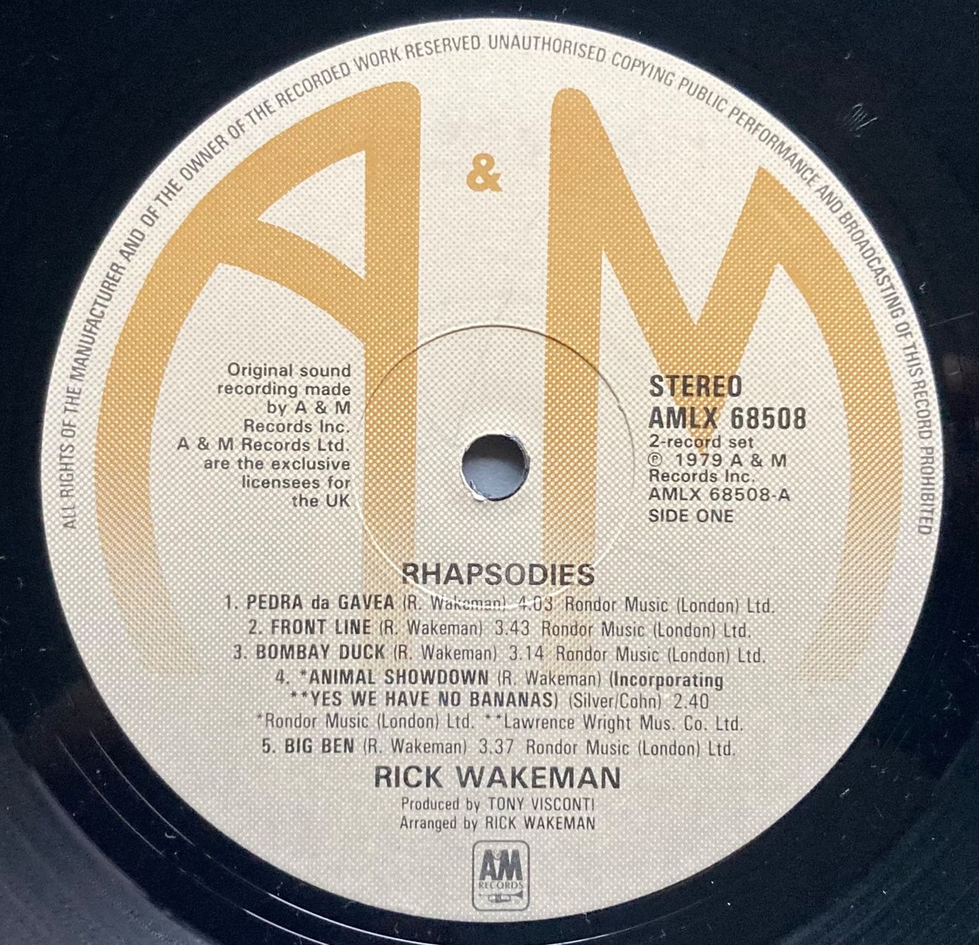 Schallplatten: RICK WAKEMAN - RHAPSODIES – Gebraucht aus Poliez-Pittet von Newtown-Records 2