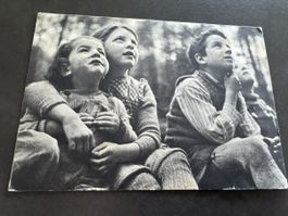 Alte Ansichtskarte mit Marken und Stempel Vaud 1958 📪
