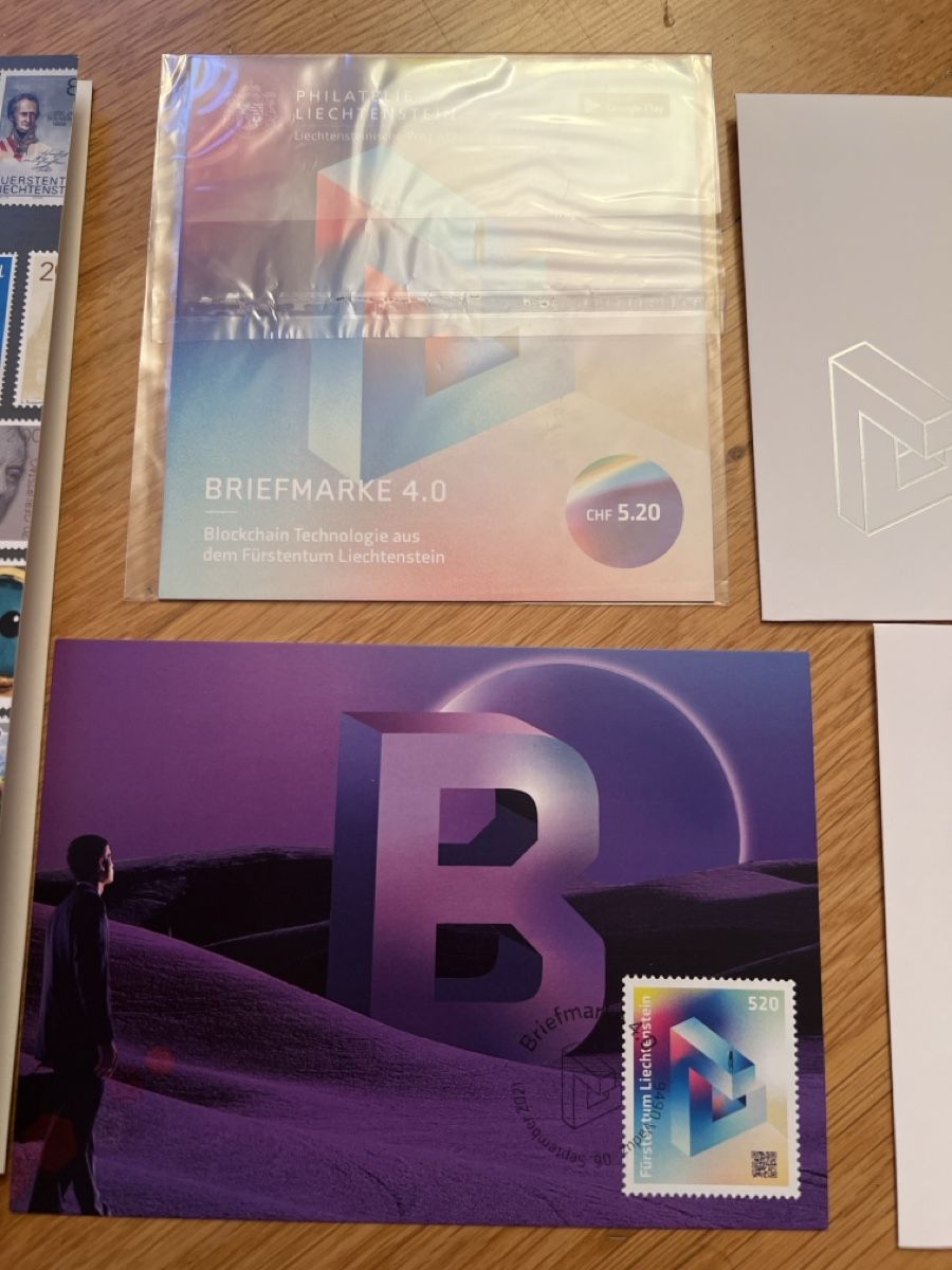 Alle Briefmarken: 4x Briefmarke 4.0 Liechtenstein Blockchain  – Neu und originalverpackt aus Basel von kiko9 1
