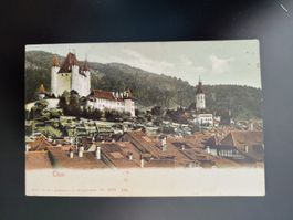 Thun mit Schloss und Stadt dat. 1905