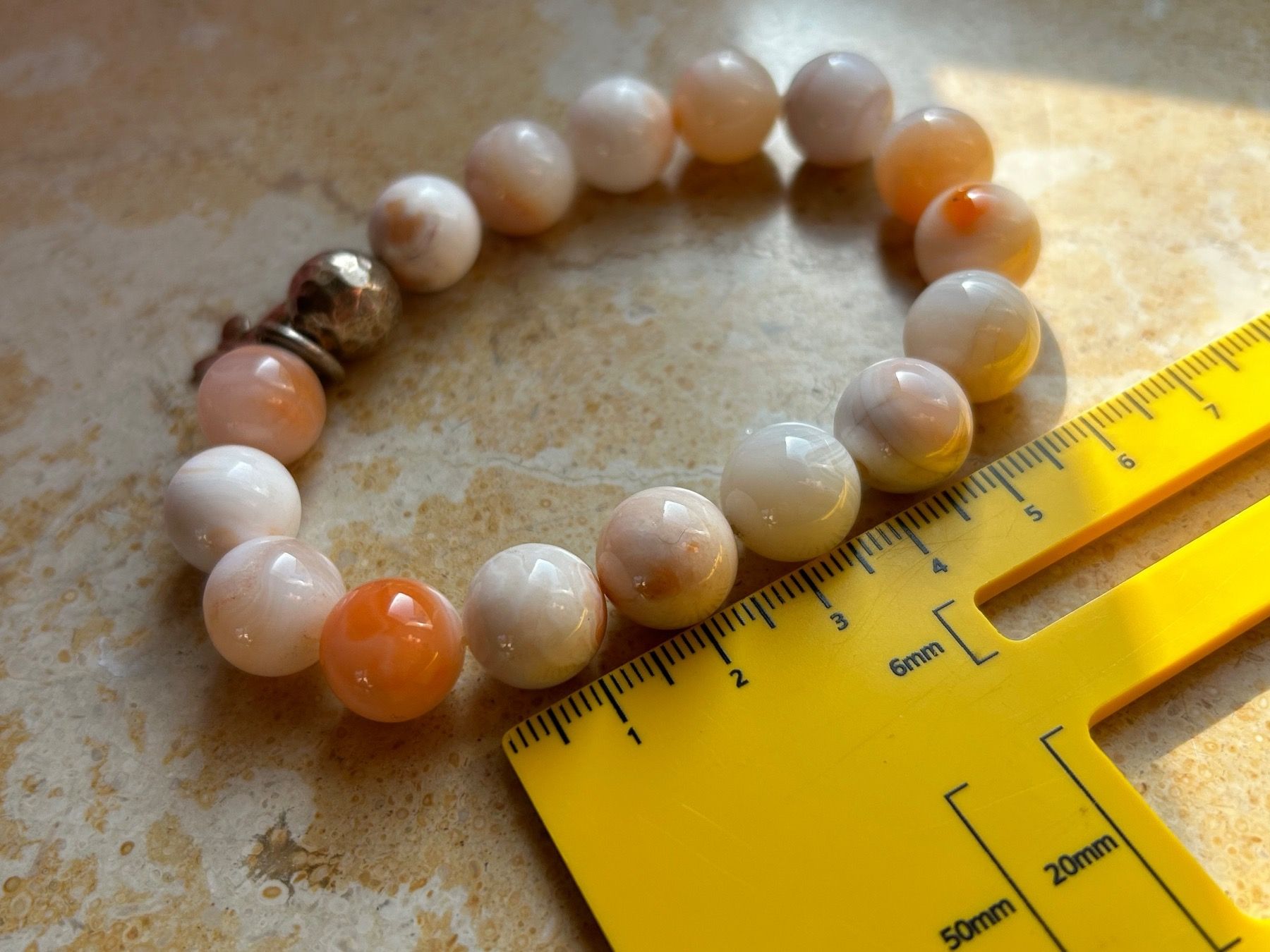 Bracciali & Braccialetti: Armband Achat weiss-orange – Usato da Dittingen venduto da Bellevista 9