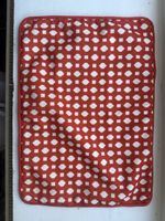 Zierkissen Retro rot/weiss 45x30cm