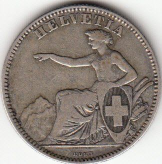 Tutti le monete: 2 Franken 1860 ss --  Sitzende Helvetia – Usato da Gossau SG venduto da Gallus00