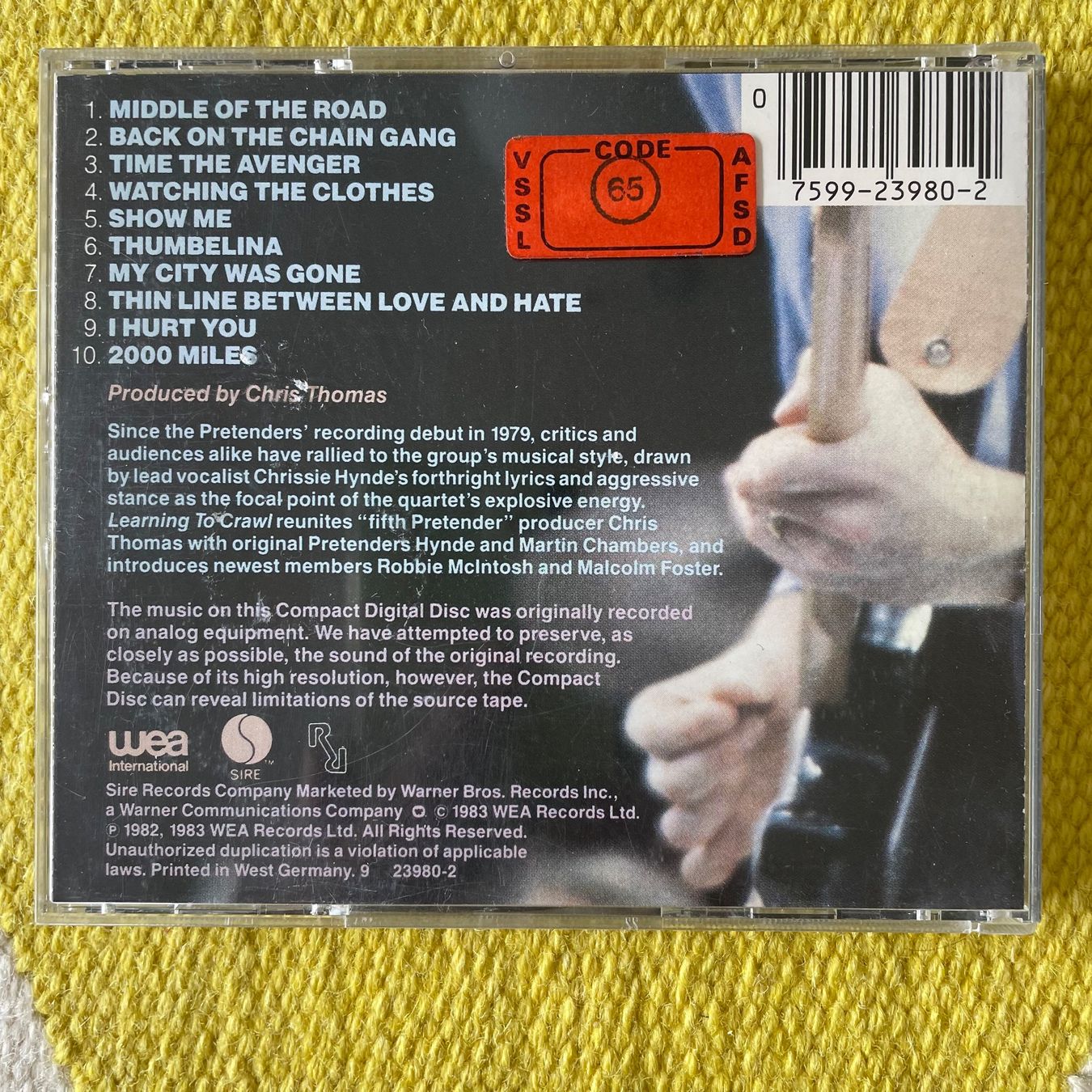 CD: THE PRETENDERS-LEARNING TO CRAWL – Usato da Rorschacherberg venduto da CD-Roli 1