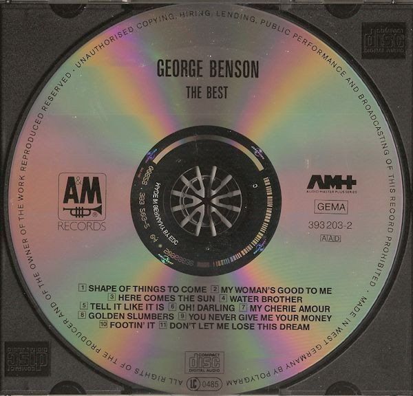 CD: George Benson - include "The Shape of Things to Come" – Usato da Unterbäch venduto da dadin 2
