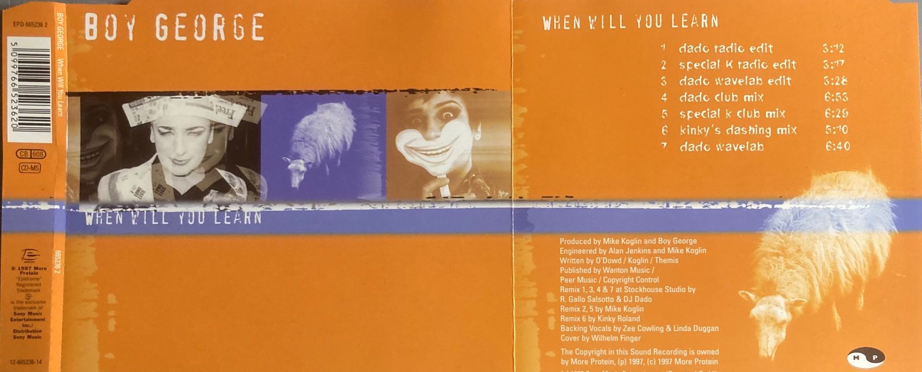 CDs: BOY GEORGE - WHEN WILL YOU LEARN – Gebraucht aus Poliez-Pittet von Newtown-Records