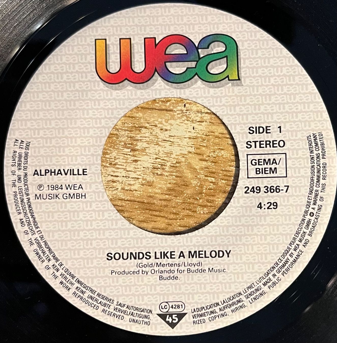 Dischi in vinile: ALPHAVILLE - SOUNDS LIKE A MELODY – Usato da Bussigny venduto da vinyl-pas-cher 2