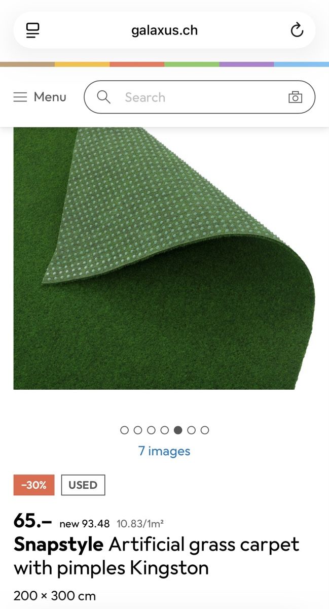 Tappeti: Snapstyle Artificial Grass Carpet 200x300cm – Nuovo (secondo la descrizione) da Schlieren venduto da sch_7wfd 2
