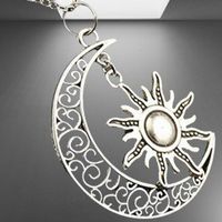 🌙🌞 Mystische Halskette: Sonne & Mond 💛💫