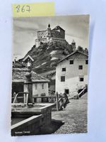 alte Ansichtskarte Schloss Tarasp, 1939