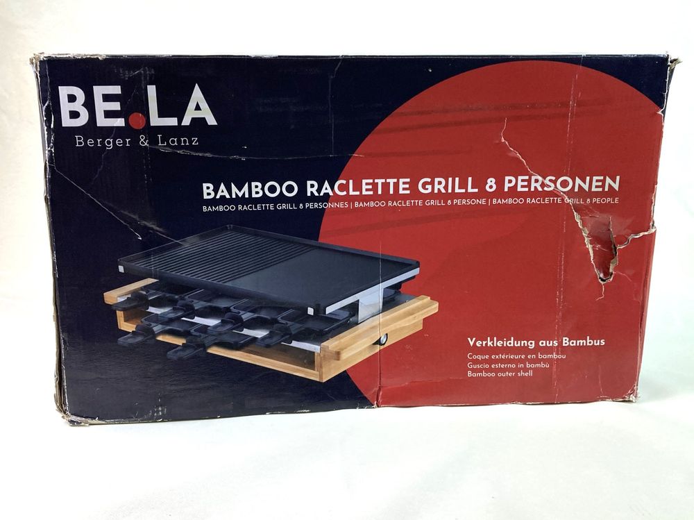 BELA | Bamboo Raclette Grill | fr 8 Pers. (Neu (gemss Beschreibung)) in  Wittenbach fr CHF 1  mit Lieferung auf Ricardo kaufen