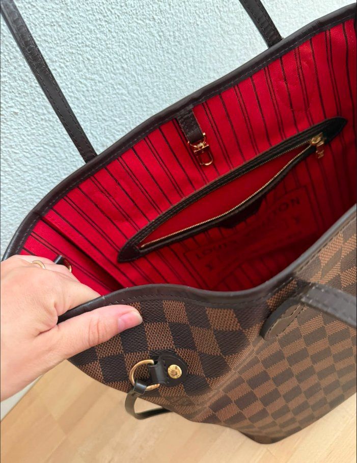 Louis Vuitton Sacs: Louis Vuitton Neverfull Damier Ebene MM – D'occasion à Luzern par Pumpfish 3