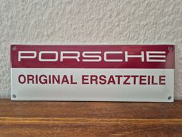 Emailschild Porsche Service Werkstatt Garage Emaille Schild