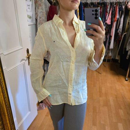Tommy Hilfiger Leinenhemd Gelb, Gr. 40, Top Zustand!