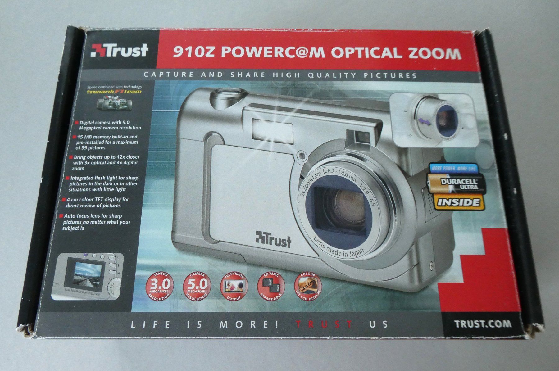 Kamera: TRUST 910Z Digitalkamera Powercam Optical Zoom, Full Set – Gebraucht aus Watt von Mandinka