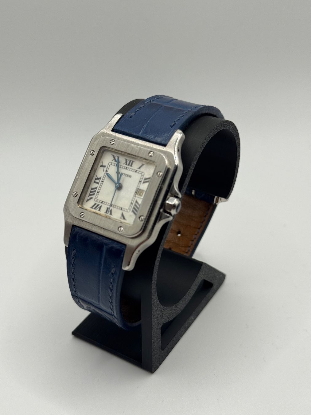 Cartier Orologi: Cartier Santos Carrée Ref. 2960  Automatik – Usato da Basel venduto da Wolfofvintagewatches 2