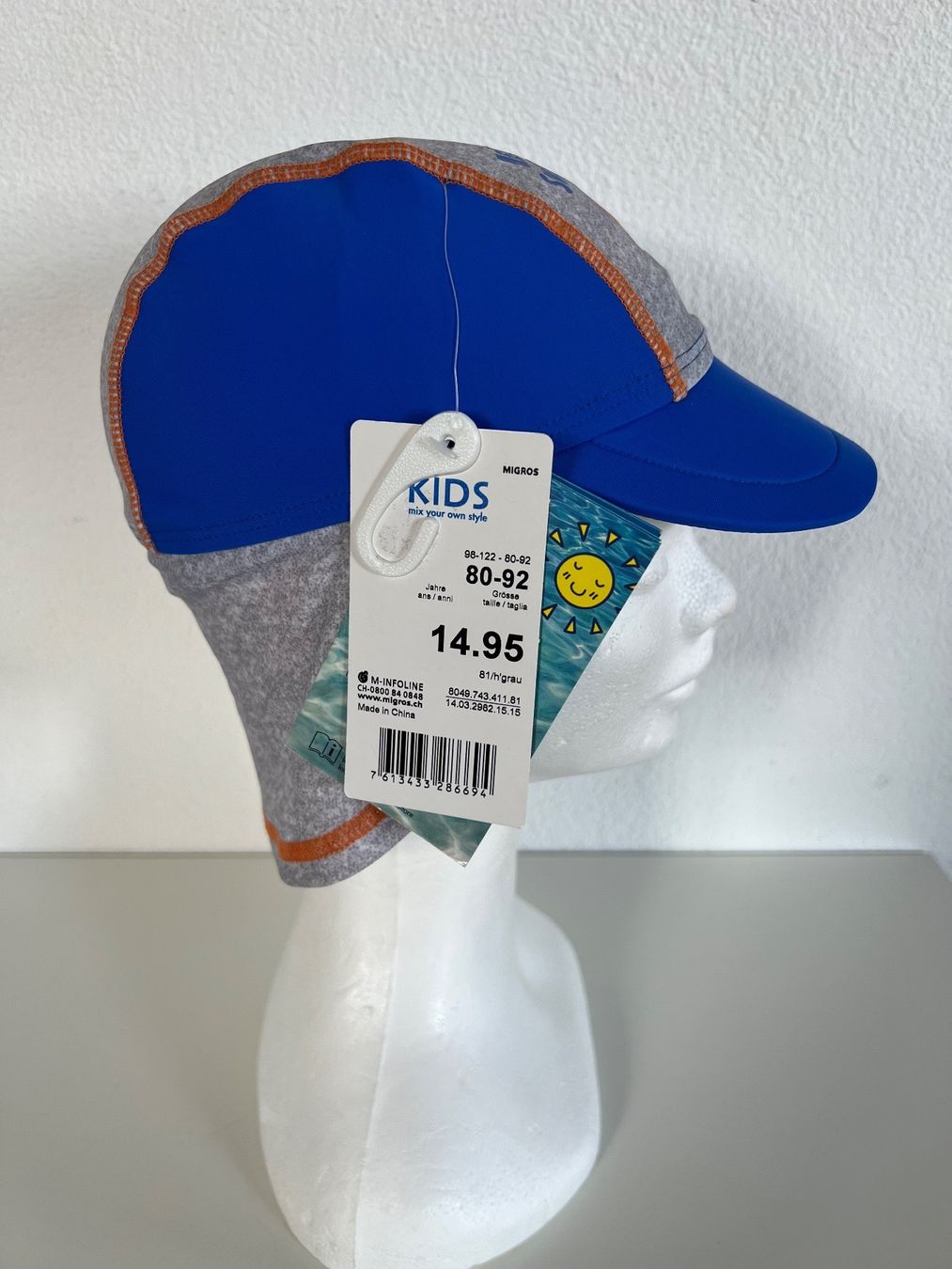 Migros Berretti & Sciarpe: UV 50+ Sonnenhut 80-92 – Nuovo e nell'imballaggio originale da Lengnau BE venduto da Rubin27 4