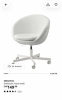 IKEA Drehstuhl SKRUVSTA weiss Ysane guter Zustand