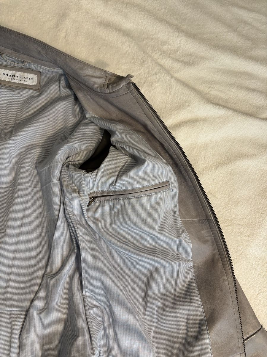 Giacche: Grey, soft leather jacket – Usato da Gersau venduto da Hedgie21 7