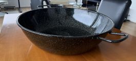 Emaillierte Paella-Pfanne 55 cm / ca. 30 L – wie neu