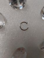 EDELSTHAL LIPPENPIERCING;SILBER FARBE