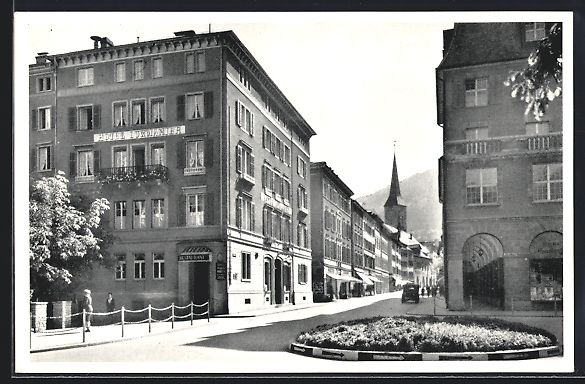 Cartoline postali: AK Chur, Hotel Lukmanier – Usato da Berlin venduto da bartko-reher
