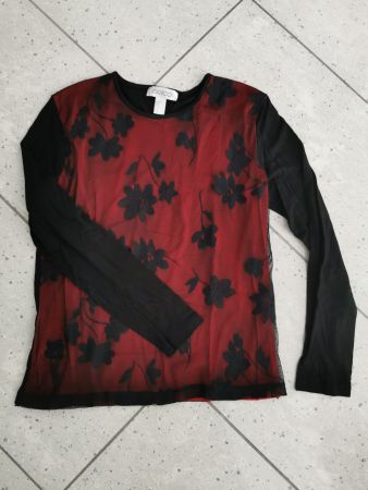 Rot-schwarzer Pulli, Gr. 40, Gelco