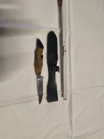 Hirschkrone Jagdmesser Solingen rostfrei mit Lederscheide 80