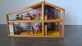 Holz Puppenhaus Möbel Figuren Holz Spielsachen  🏡