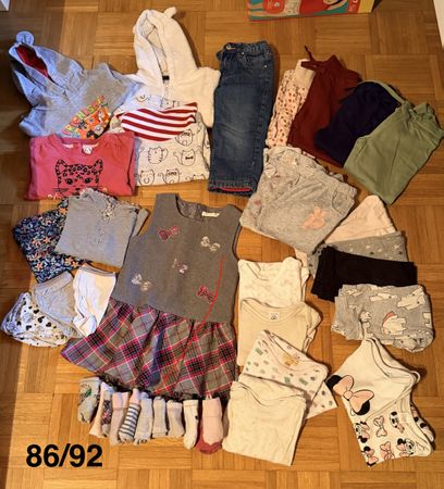 Lotto bimba 86/92 autunno-inverno