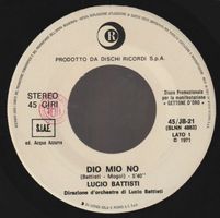 7 " BATTISTI LUCIO / BREAD DIO MIO NO / IF ITALY Juke box‪