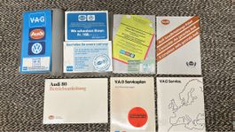 Audi 80 Bordmappe mit Unterlagen akzeptabel