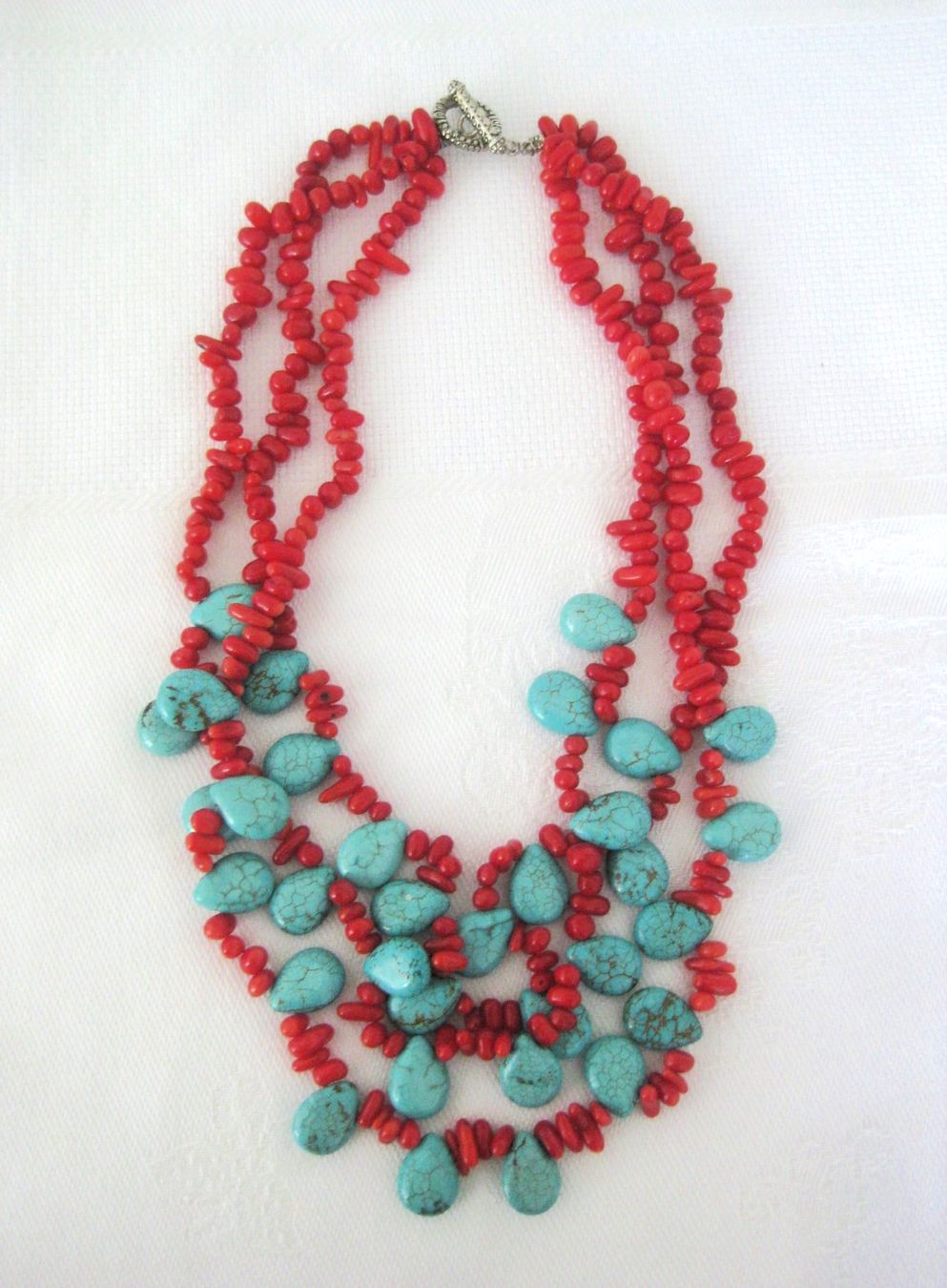Ketten: Halskette Modeschmuck, 3-reihig, Länge 55 cm – Neu (gemäss Beschreibung) aus Kriens von Kraeutergarten 1