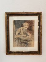 Albert Anker, Kohlezeichnung original 