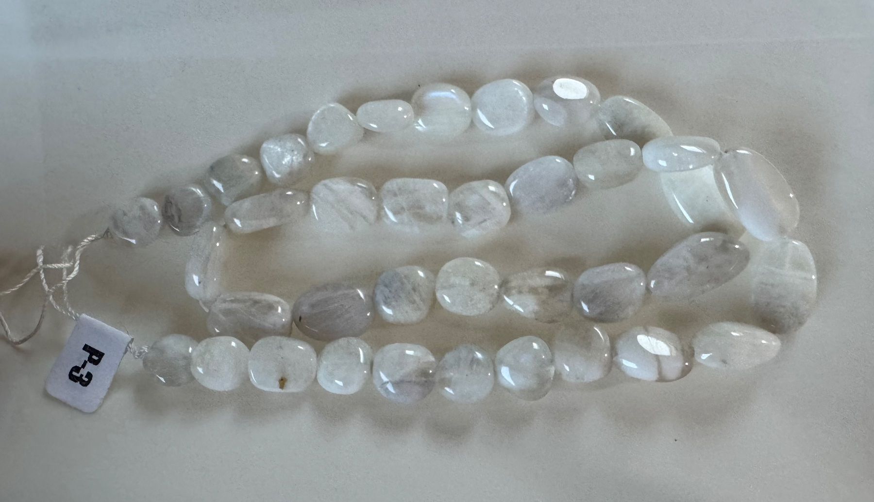 Catenine: exclusiver Mondstein wunderschön,   Strang 40cm TOP !!! – Nuovo e nell'imballaggio originale da Leuggern venduto da gemshow 1