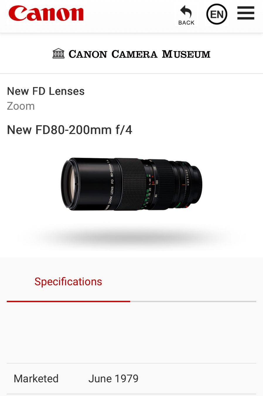 Canon Obiettivi: Objectif Canon FD 80-200mm F/4 – Usato da Boudry venduto da martin8mum 1