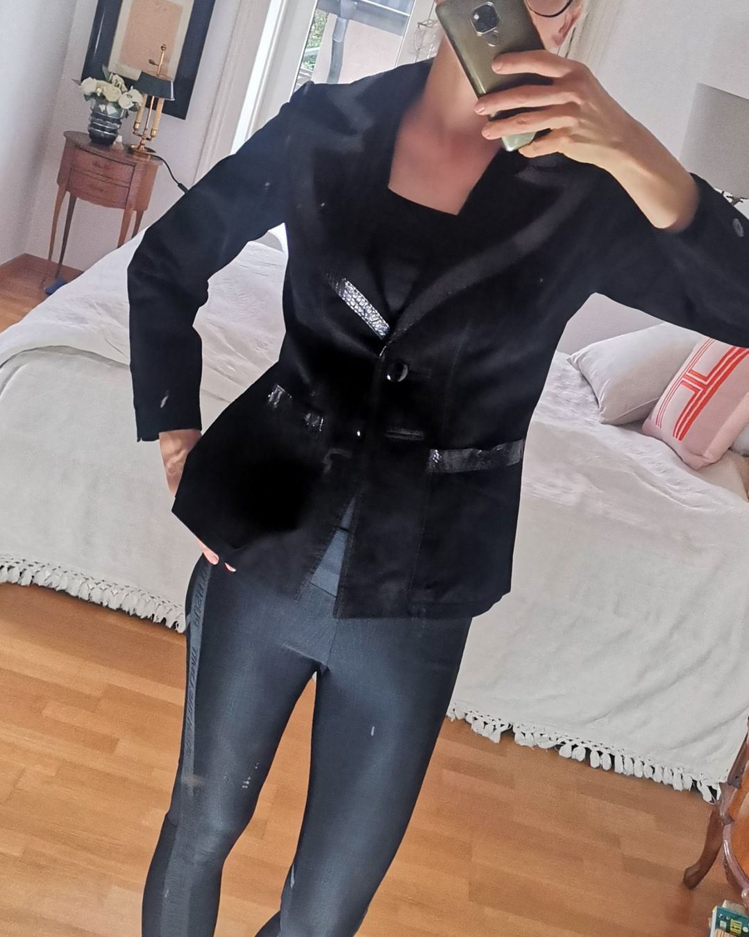 Betty Barclay Giacche: Betty Barclay Vintage Lederblazer mit Pythonleder – Usato da Uerikon venduto da pink_flamingo 7