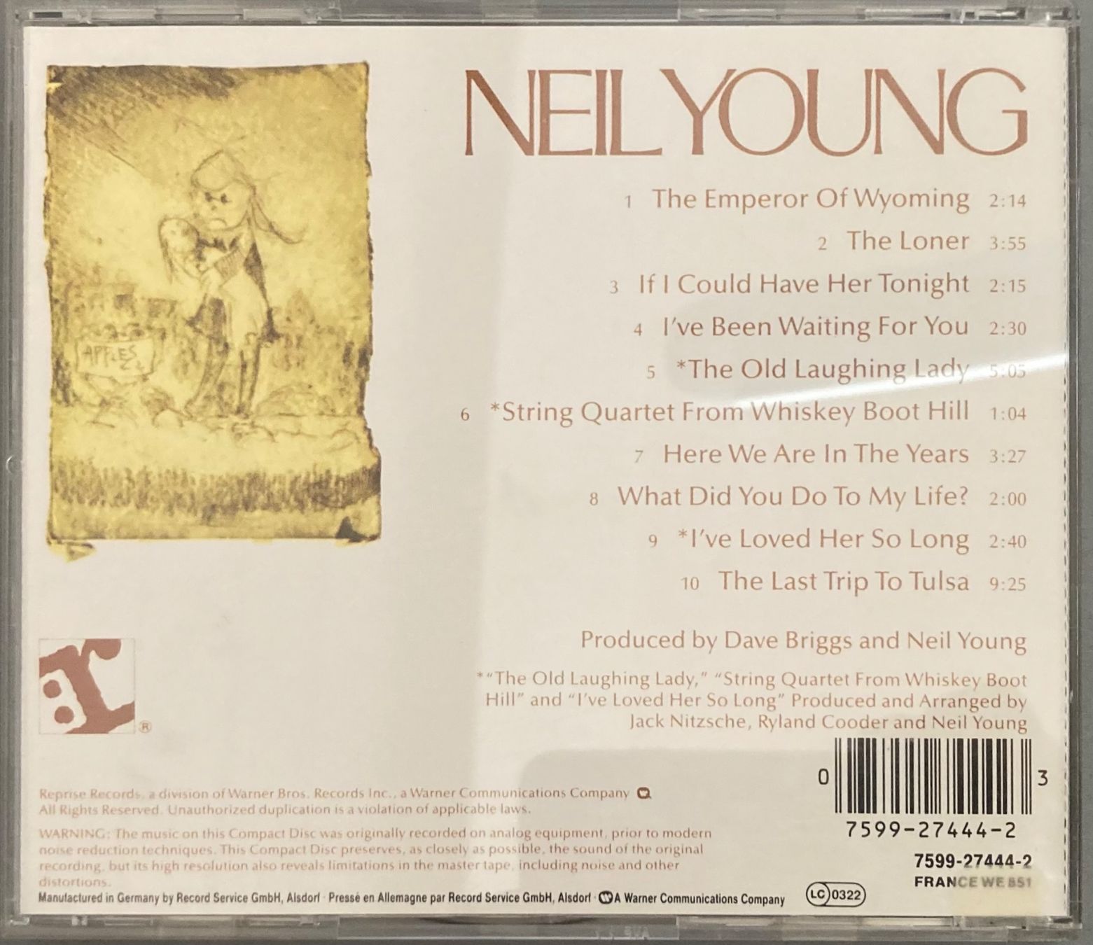 CD: NEIL YOUNG - NEIL YOUNG – Usato da Poliez-Pittet venduto da Newtown-Records 1