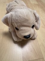 Stofftier Hund beige guter Zustand