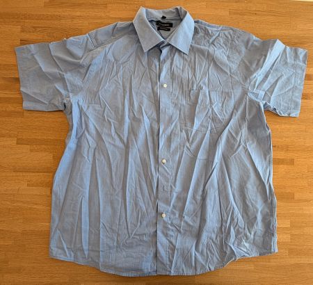 Hemd - C.COMBERTI Kurzarm hellblau Bügelleicht Gr. XXL 45-46