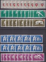 1950, Pro Patria B46-B50, 10 Serien postfrisch **. Kat 300.-