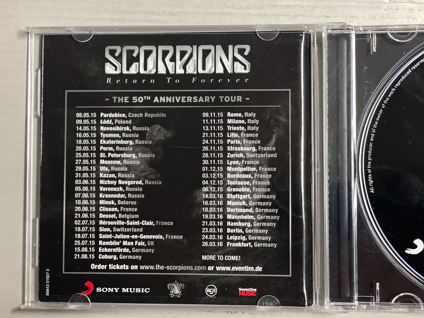 CD: Scorpions-Return To Forever – Usato da Muri b. Bern venduto da AdidasCollector 1