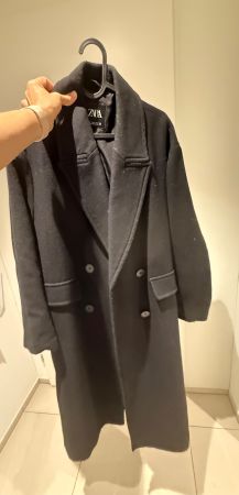 Black Zara wool coat