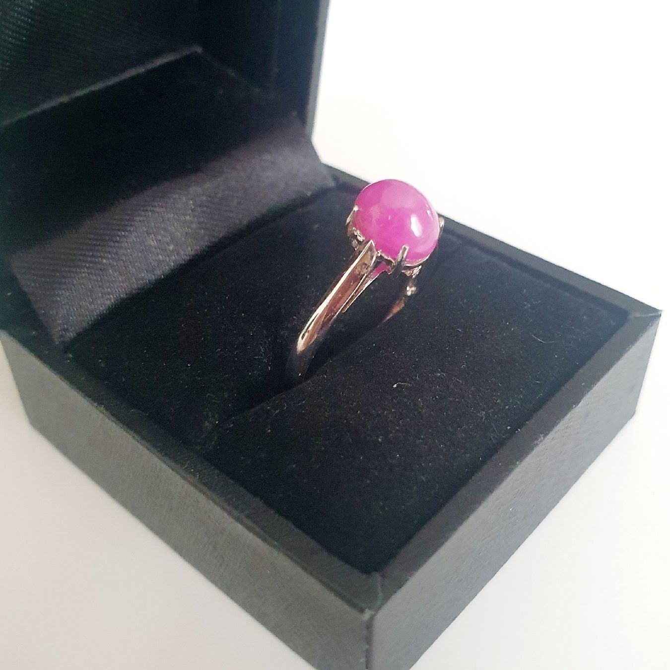 Anelli: Wunderschöner 925 Silber Ring mit rosa Stein, Grösse 17.5 – Usato da Kreuzlingen venduto da Wunderkiste123 4