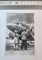 Ansichtskarte TWA Flugzeug schwarz-weiss alter Zustand