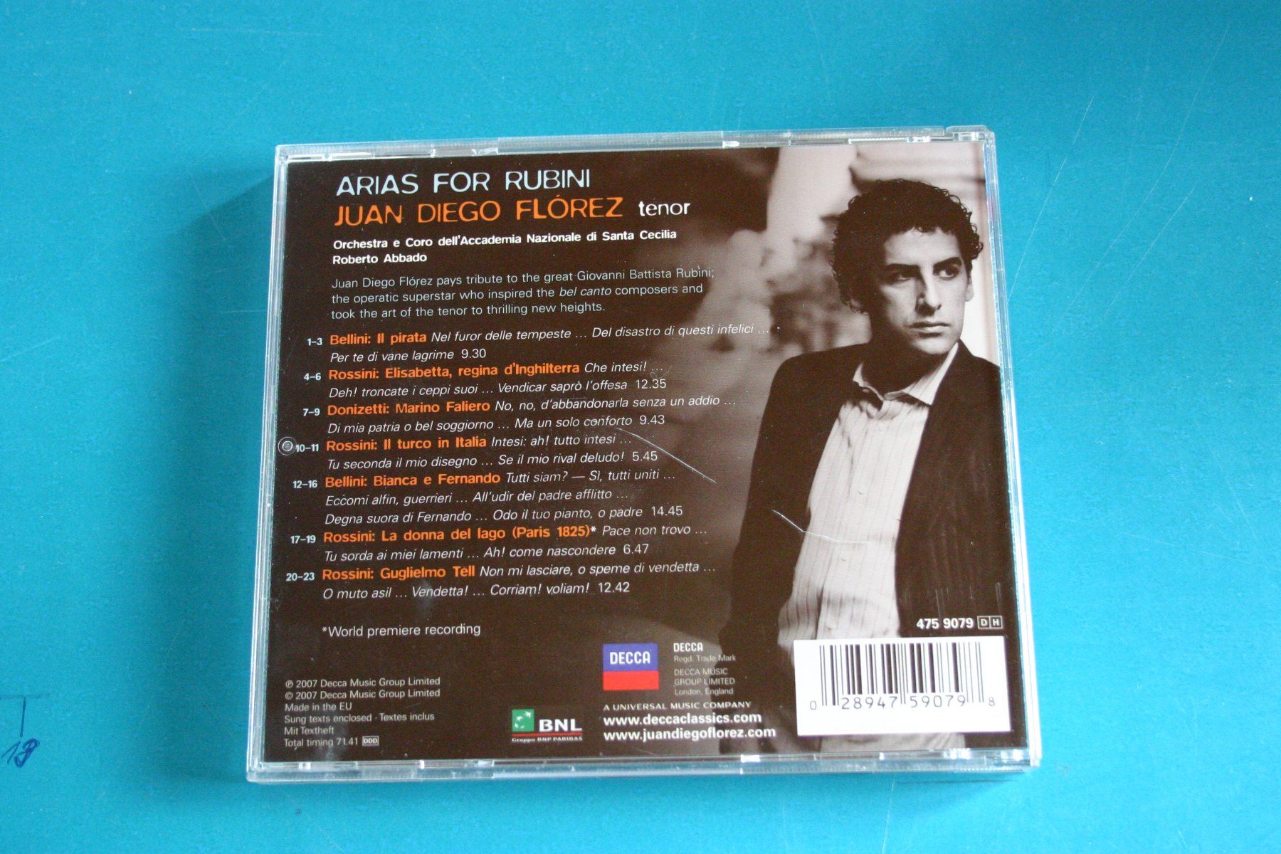 CD: ARIAS FOR RUBINI JUAN DIEGO FLOREZ – Usato da Winkel venduto da Gallica 1