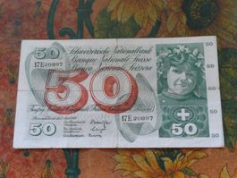 SUISSE  50  Francs  1964  (0897)  Billet