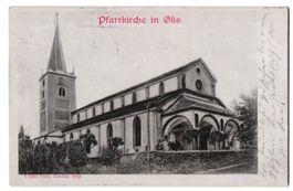 Relief-AK Glis, Pfarrkirche in der Ausse