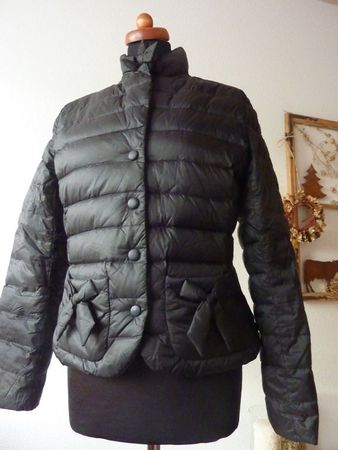 Adorable doudoune noire INDIES Lagenlook, t. 34, comme JOTT