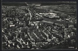 Lenzburg, Totalansicht, Fliegeraufnahme